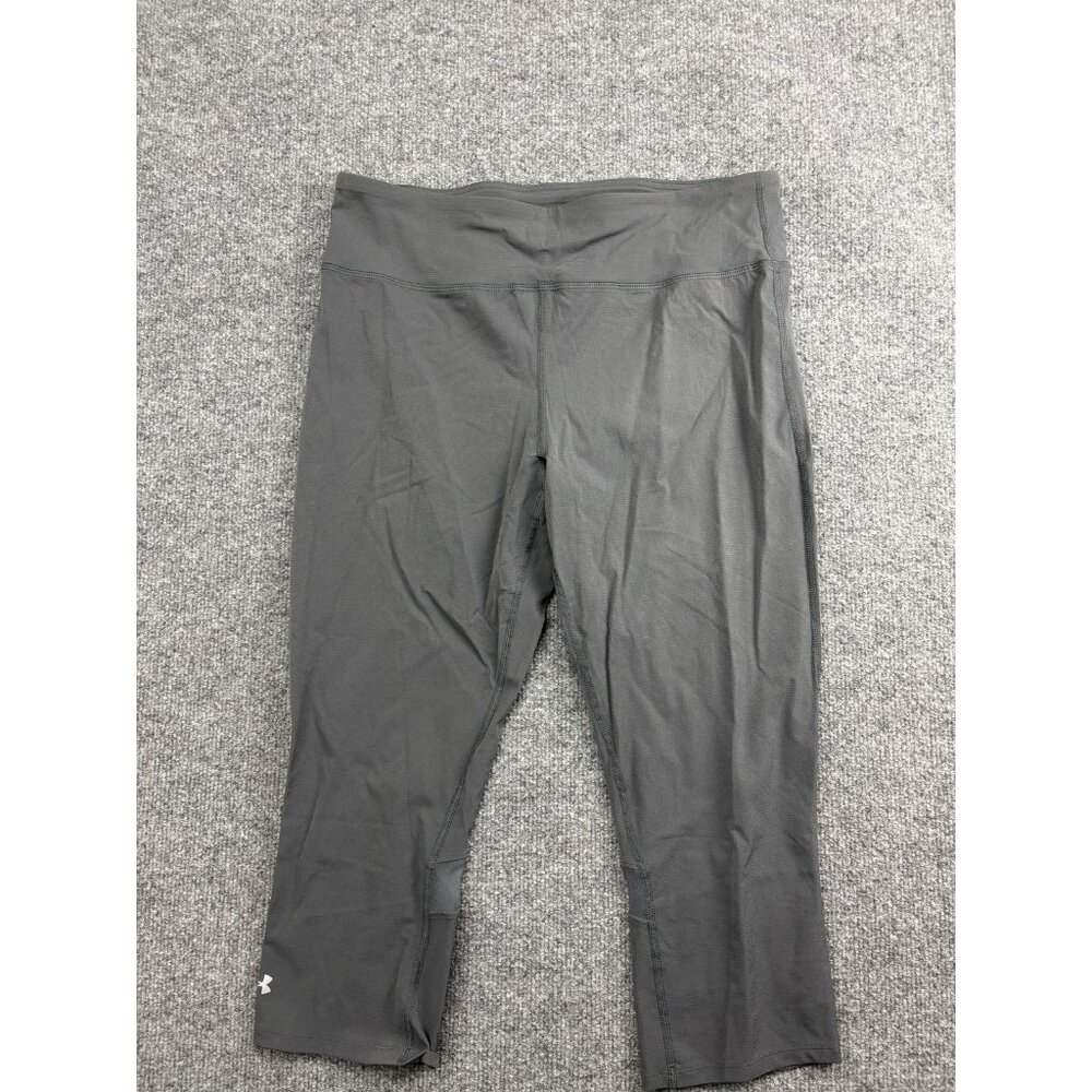 Under Armour Leggings Womens Large HeatGear‎ Compression Capri Athletic
